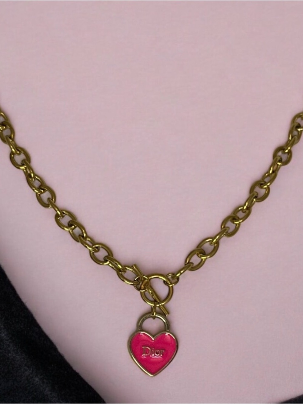 DIOR Upcycled Double-sided Charm Pendant On Toggle Chain - Picture 4 of 6